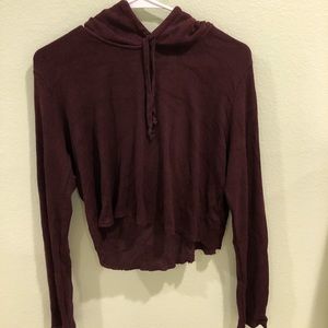 Brandy Melville Burgundy Lennon Hoodie